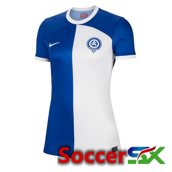 Atletico Madrid Womens Soccer Jersey Away Blue 2023/2024