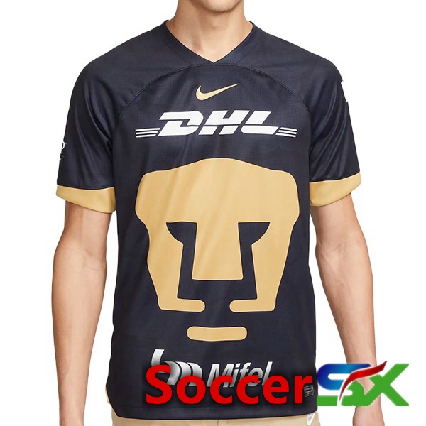 Pumas UNAM Soccer Jersey Away Black 2023/2024