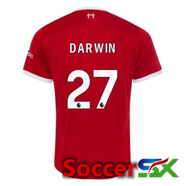 FC Liverpool (DARWIN 27) Soccer Jersey Home Red 2023/2024