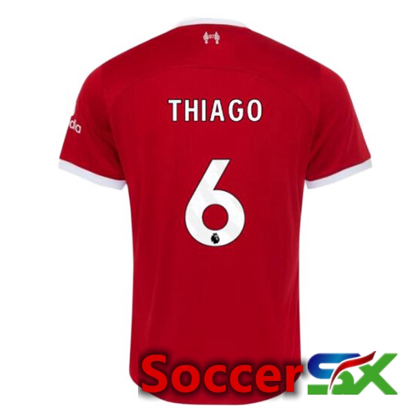 FC Liverpool (THIAGO 6) Soccer Jersey Home Red 2023/2024