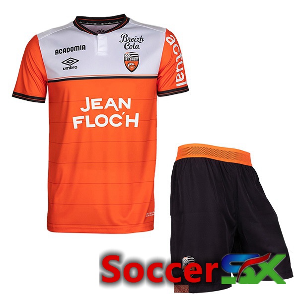 FC Lorient Kids Soccer Jersey Home Orange 2023/2024
