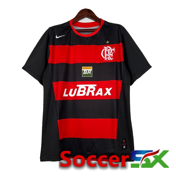 Flamengo Retro Soccer Jersey Home Red 2002