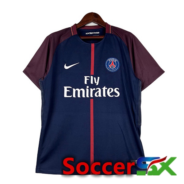 Paris PSG Retro Soccer Jersey Home Royal Bluee 2017-2018