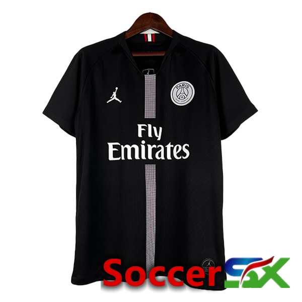 Paris PSG Retro Soccer Jersey Third Black 2018-2019