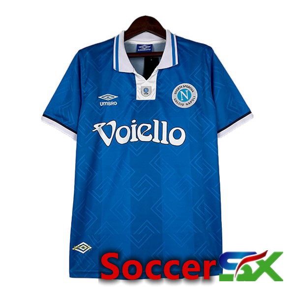 SSC Napoli Retro Soccer Jersey Home Blue 1993-1994