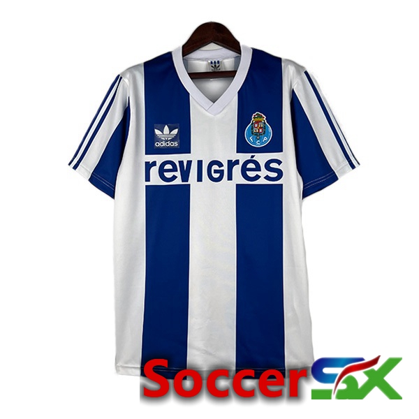 FC Porto Retro Soccer Jersey Home Blue White 1990-1993
