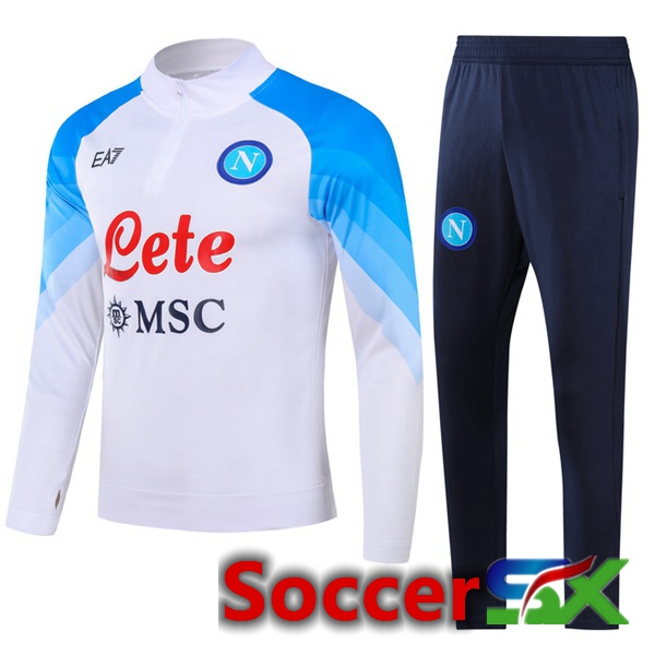 SSC Napoli Training Tracksuit Suit White 2023/2024