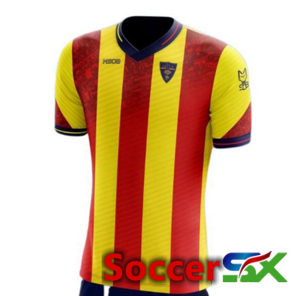 Lecce Home Soccer Jersey Red Yellow 2023/2024