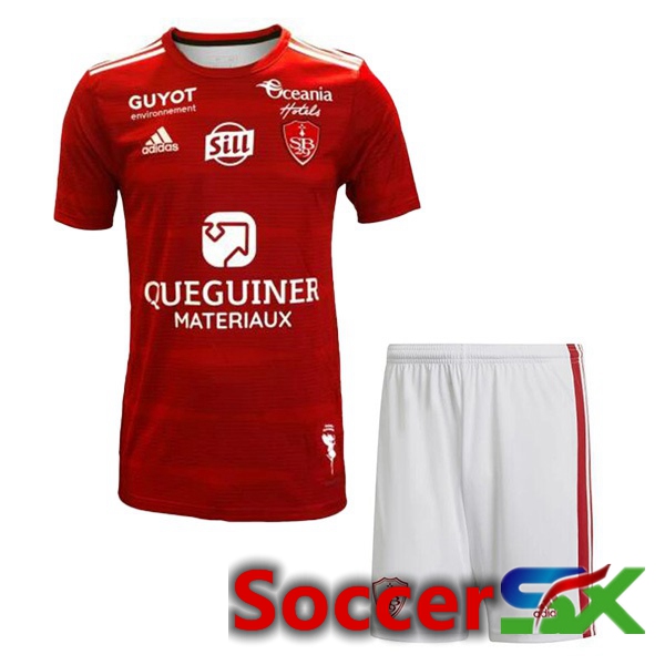Stade Brestois Kids Home Soccer Jersey Red 2023/2024