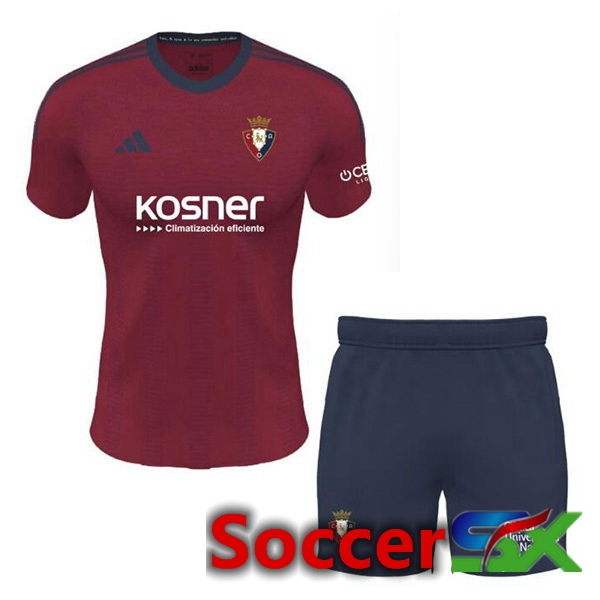 CA Osasuna Kids Home Soccer Jersey Red 2023/2024