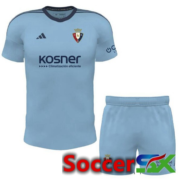 CA Osasuna Kids Away Soccer Jersey Blue 2023/2024