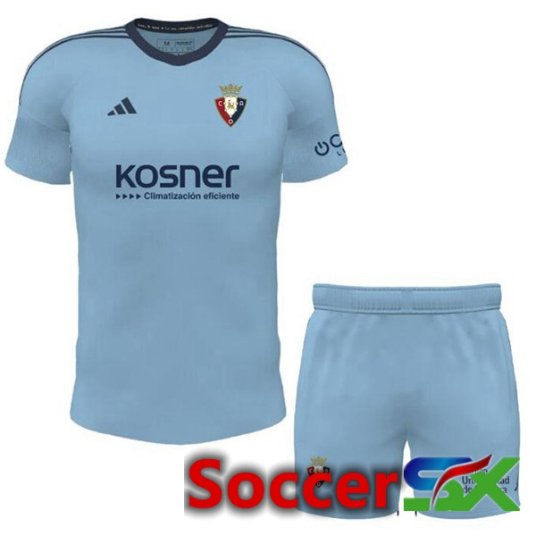 CA Osasuna Kids Away Soccer Jersey Blue 2023/2024