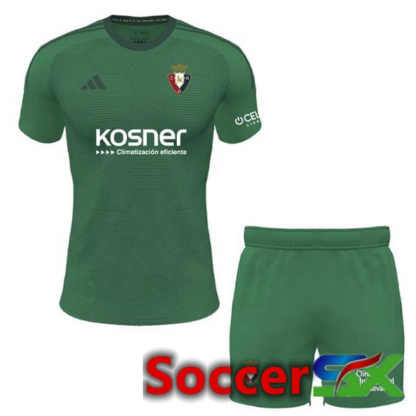 CA Osasuna Kids Third Soccer Jersey Green 2023/2024