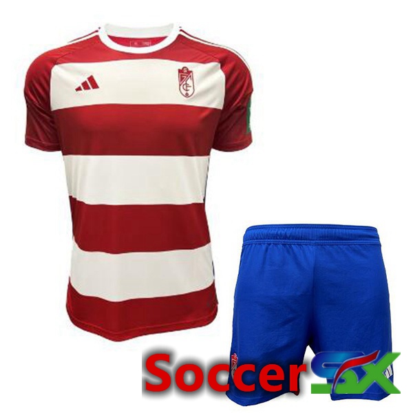 Granada CF Kids Home Soccer Jersey Red 2023/2024