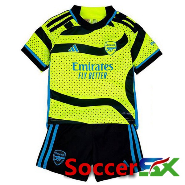 Arsenal Kids Away Soccer Jersey Green 2023/2024