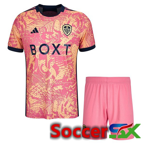 Leeds United Kids Third Soccer Jersey Rose 2023/2024