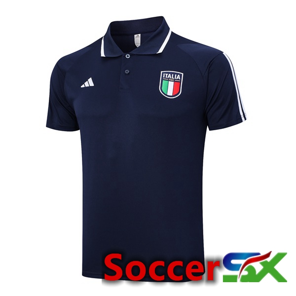 Italy Soccer Polo Blue Royal 2023/2024