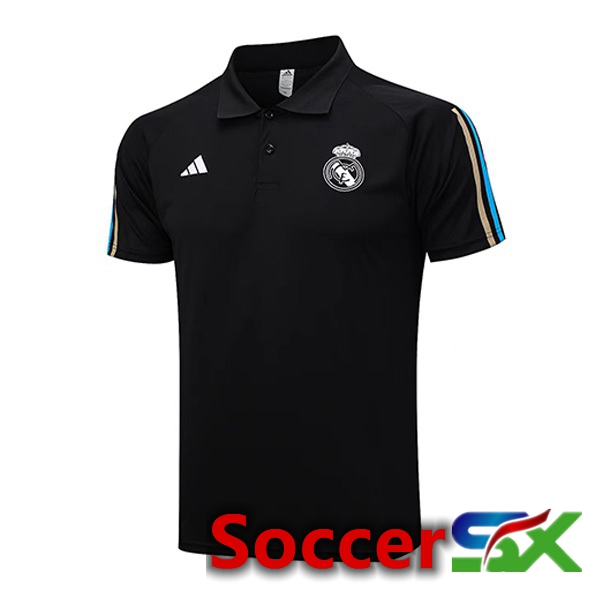 Real Madrid Soccer Polo Black 2023/2024
