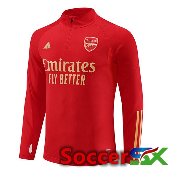 Arsenal Training Sweatshirt Red 2023/2024