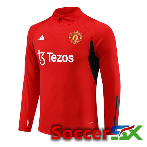 Manchester United Training Sweatshirt Red 2023/2024