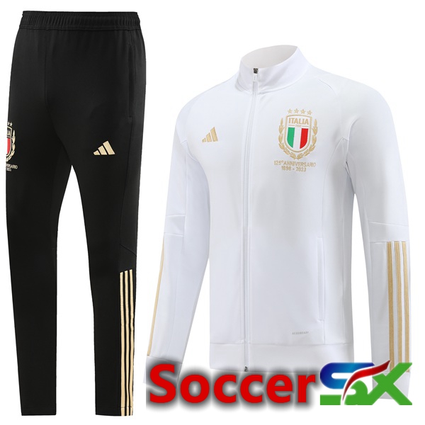 Italy Training Tracksuit Suit - Jacket White 2023/2024