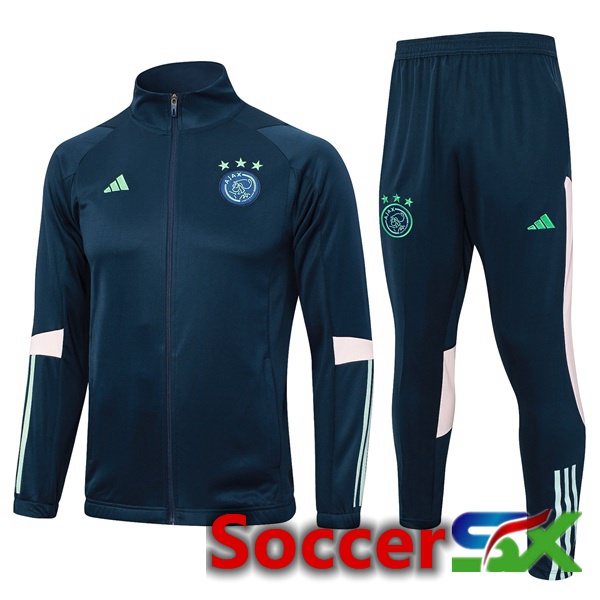 AFC Ajax Training Tracksuit Suit - Jacket Blue Royal 2023/2024