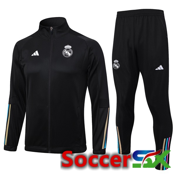 Real Madrid Training Tracksuit Suit - Jacket Black 2023/2024