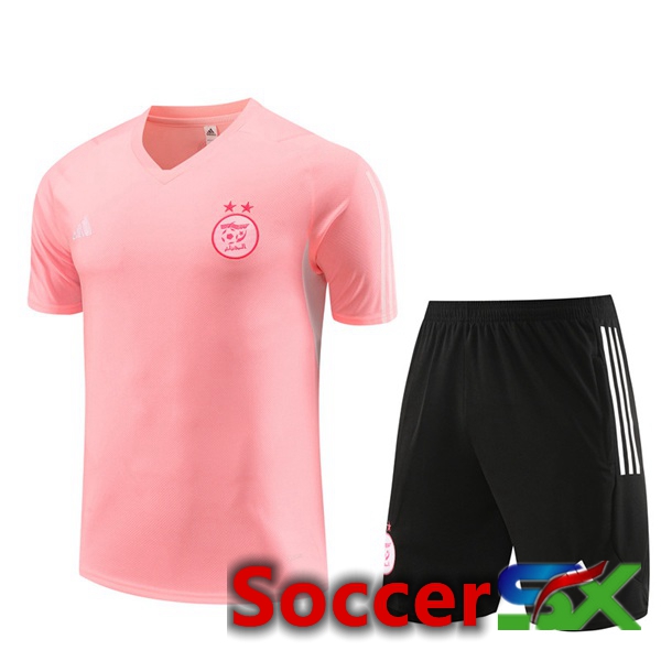 Algerie Training T Shirt + Shorts Rose 2023/2024