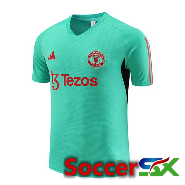 Manchester United Training T Shirt Green 2023/2024