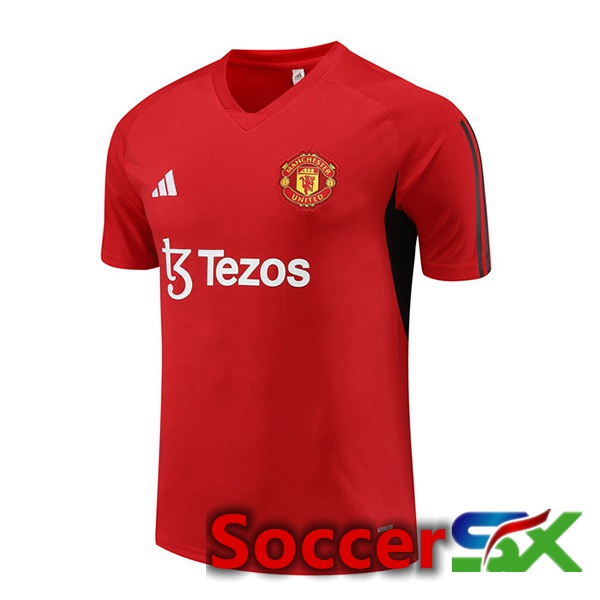 Manchester United Training T Shirt Red 2023/2024