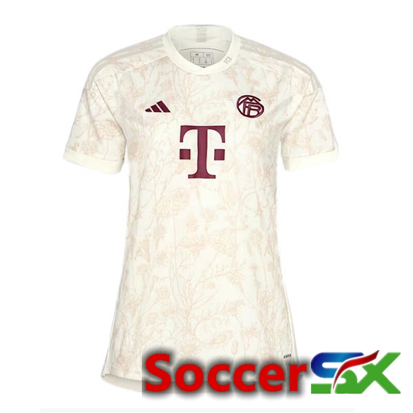 Bayern Munich Womens Third Soccer Jersey Yellow 2023/2024