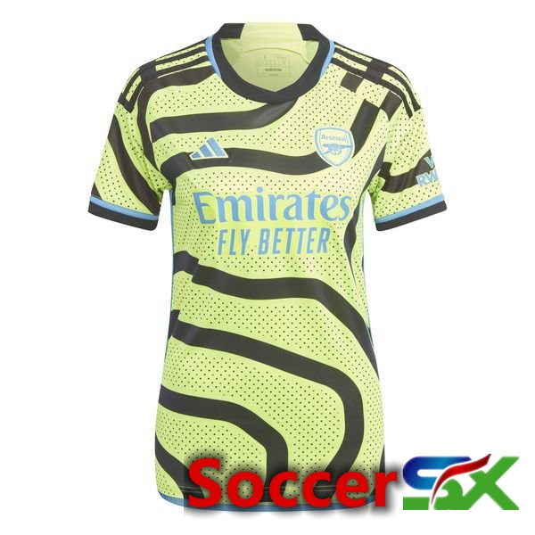 Arsenal Womens Away Soccer Jersey Green 2023/2024