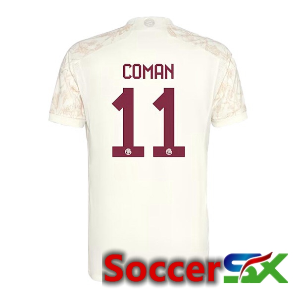 Bayern Munich (Coman 11) Third Soccer Jersey Yellow 2023/2024