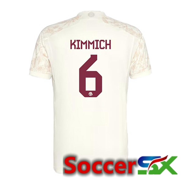 Bayern Munich (Kimmich 6) Third Soccer Jersey Yellow 2023/2024