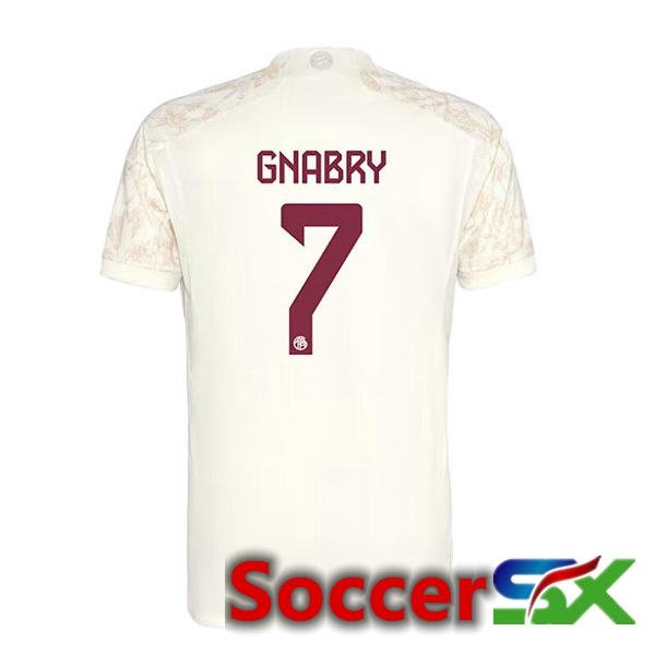 Bayern Munich (Gnabry 7) Third Soccer Jersey Yellow 2023/2024