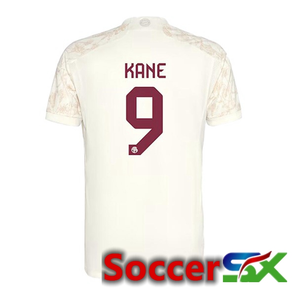 Bayern Munich (Kane 9) Third Soccer Jersey Yellow 2023/2024