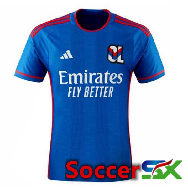 Lyon OL Away Soccer Jersey Blue 2023/2024