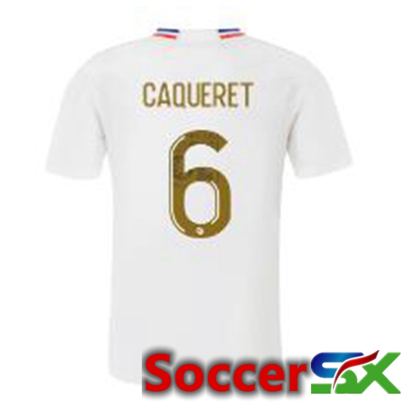 Lyon OL (CAQUERET 6) Home Soccer Jersey White 2023/2024