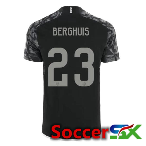AFC Ajax (Berghuis 23) Third Soccer Jersey Black 2023/2024
