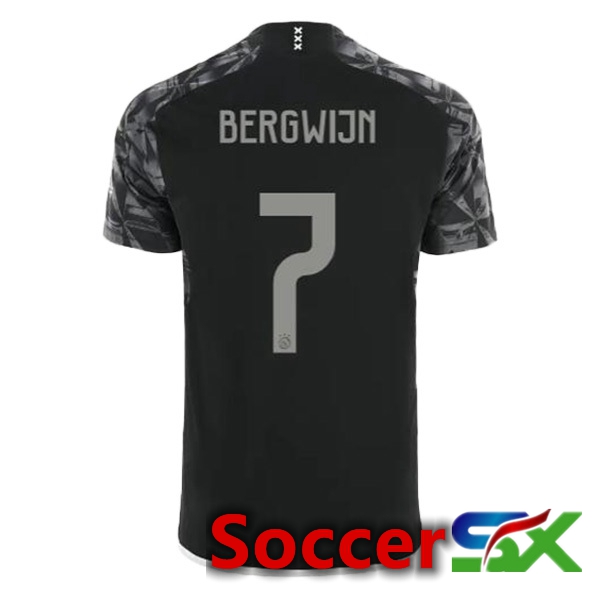 AFC Ajax (Bergwijn 7) Third Soccer Jersey Black 2023/2024