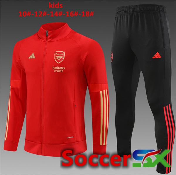 Arsenal Kids Training Tracksuit Suit - Jacket Red 2023/2024