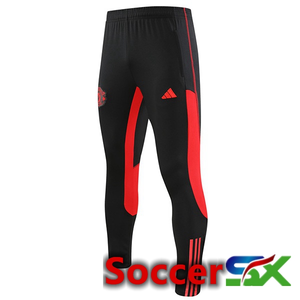 Manchester United Training Pants Black Red 2023/2024