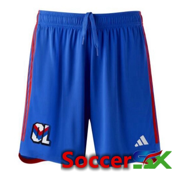 Lyon OL Soccer Shorts Away Blue 2023/2024