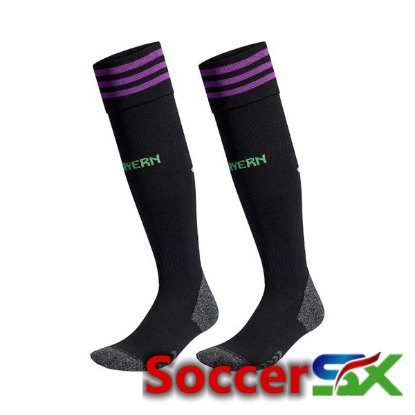 Bayern Munich Soccer Socks Away Black 2023/2024