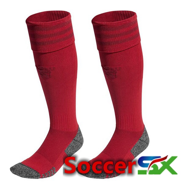Manchester United Soccer Socks Third Red 2023/2024