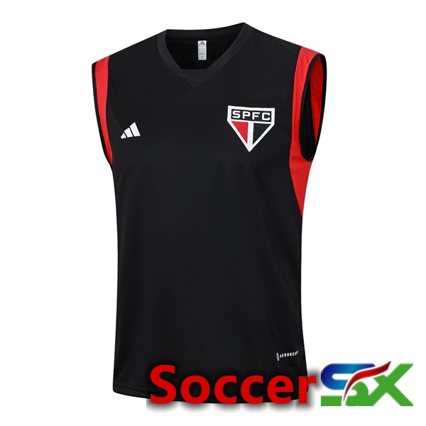 Sao Paulo FC Soccer Vest Black 2023/2024