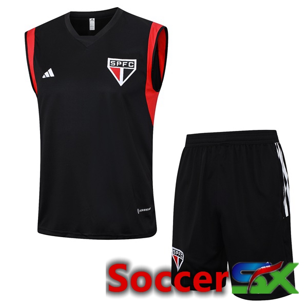 Sao Paulo FC Soccer Vest + Shorts Black 2023/2024