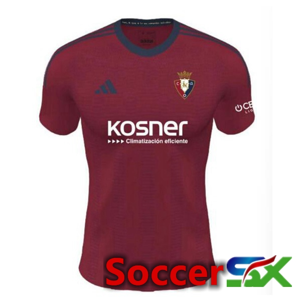 CA Osasuna Home Soccer Jersey Red 2023/2024
