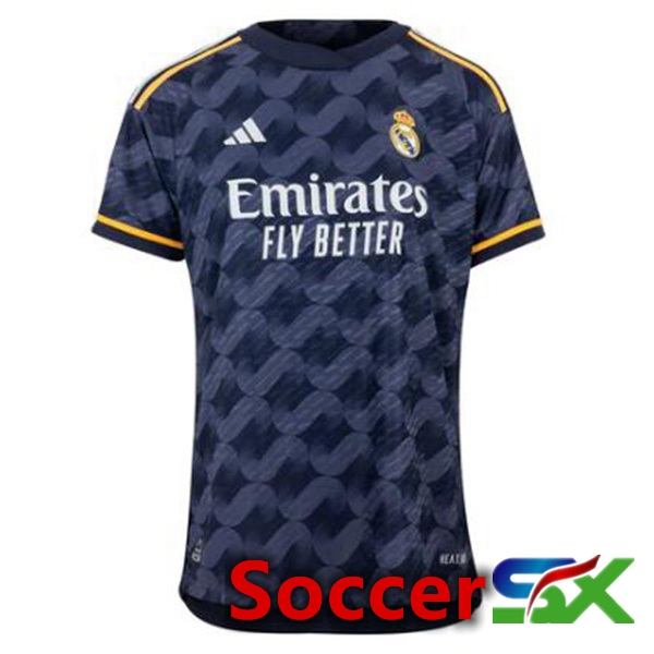 Real Madrid Away Soccer Jersey Blue Royal 2023/2024