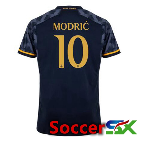 Real Madrid (Modrić 10) Away Soccer Jersey Blue Royal 2023/2024